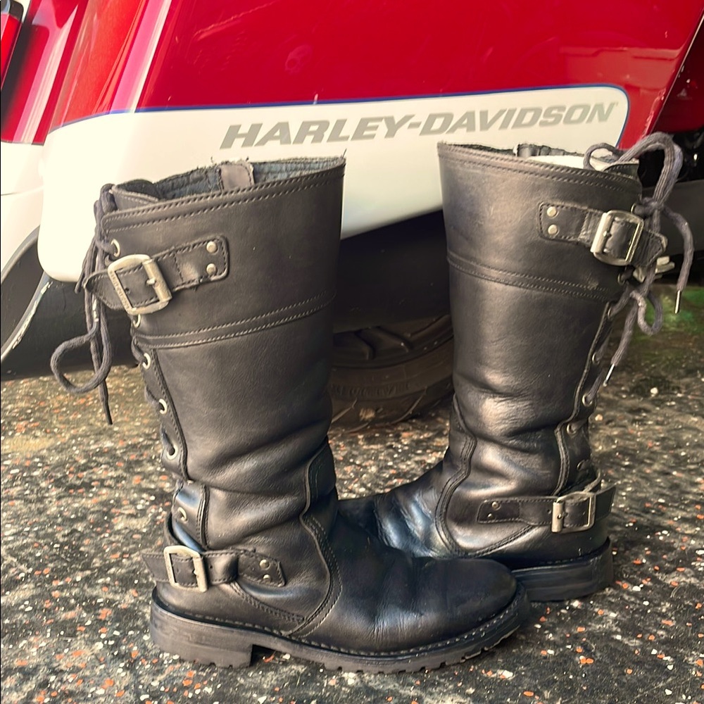 Harley-Davidson Black Leather Women’s Boots